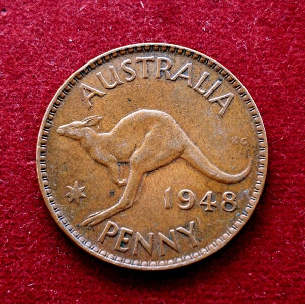 Australia 1 Penny - George VI 1948 Coin