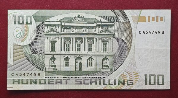 Austria 100 Schilling Eugen Von Bohm-Bawerk 1984 Banknote - Image 2