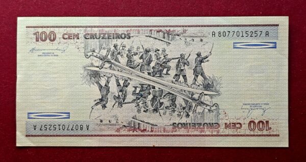 Brazil 100 Cruzeiros 2nd Edition Banknote  - Image 2