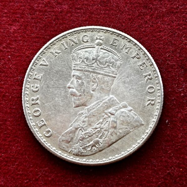 British India 1 Rupee - George V 1919 Silver Coin - Image 2