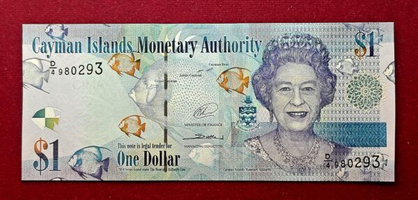 Cayman Islands 1 Dollar - Queen Elizabeth II D Series 2014 Banknote