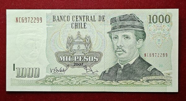 Chile 1000 Pesos 2007 Banknote 