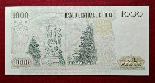 Chile 1000 Pesos 2007 Banknote  - Image 2