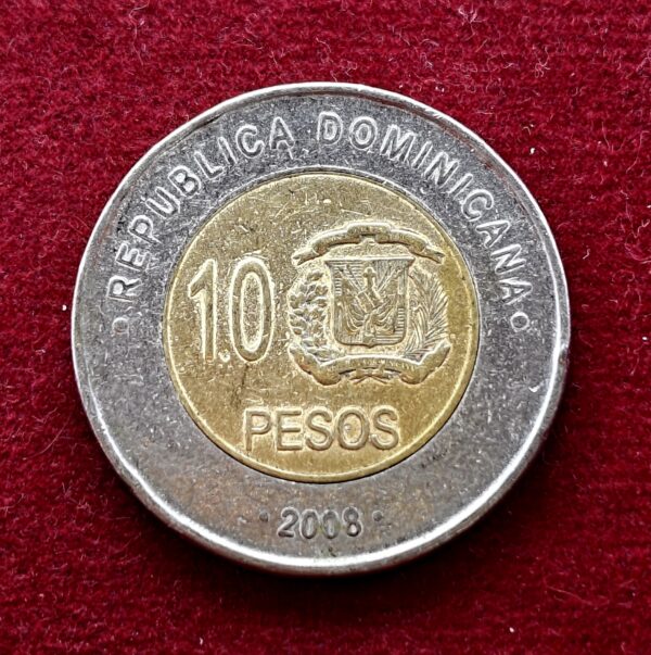 Dominican Republic 10 Pesos 2008 Coin