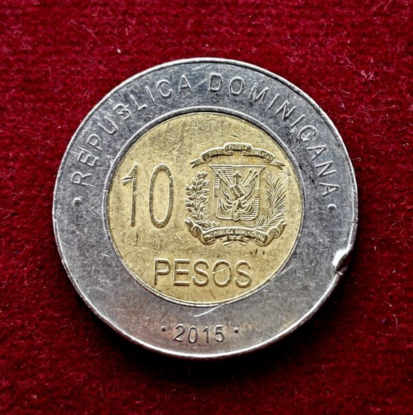 Dominican Republic 10 Pesos 2015 Coin