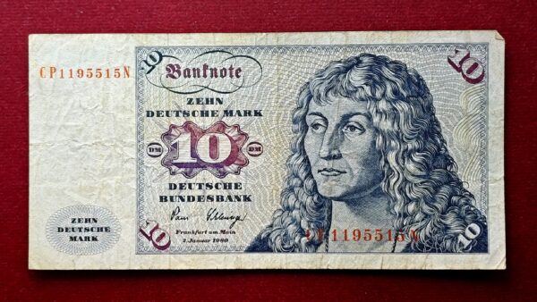 Federal Republic of Germany 10 Deutsche Mark 1980 Banknote