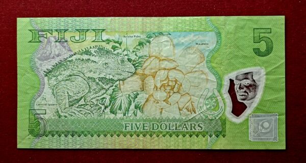 Fiji 5 Dollars Polymer Banknote - Image 2