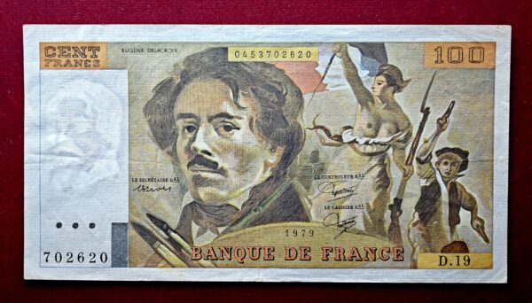 France 100 Francs - Delacroix 1979 Banknote