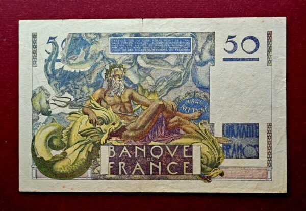 France 50 francs Le Verrier 1947 Banknote - Image 2