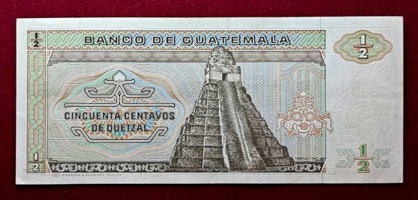 Guatemala 0.50 Quetzal 1987 Banknote - Image 2