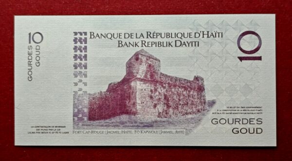 Haiti 10 Gourdes 2004 Commemorative issue Note - Image 2