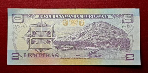 Honduras 2 Lempiras 2012 Banknote - Image 2