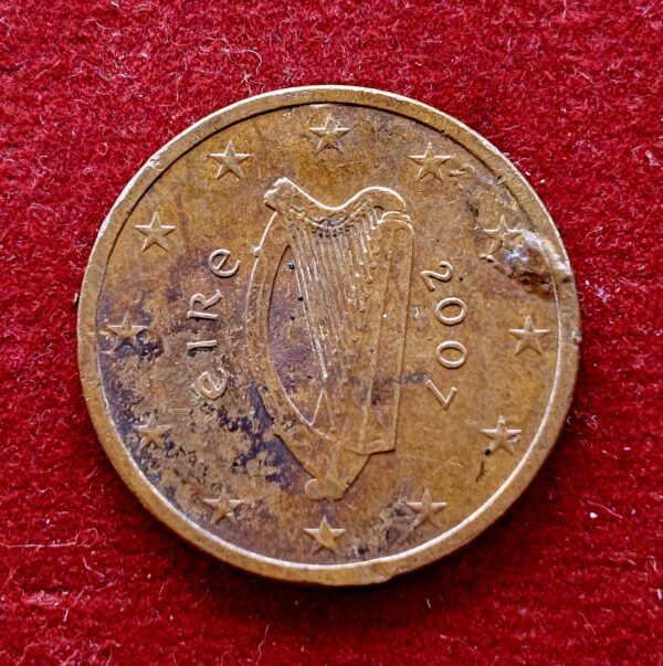 Ireland 5 Euro Cents Celtic harp 2007 Coin