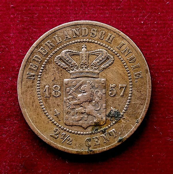 Netherlands East Indies 2½ Cents 1857 Coin