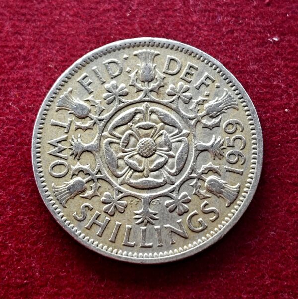 United Kingdom (UK) 2 Shillings Elizabeth II 1959 Coin