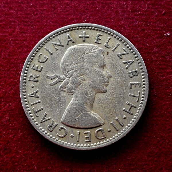 United Kingdom (UK) 2 Shillings Elizabeth II 1959 Coin - Image 2