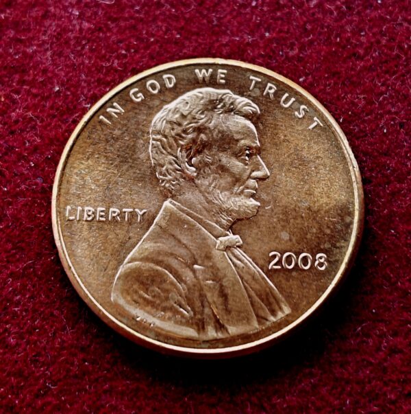 United States (USA) 1 Cent “Lincoln Memorial Cent” 2008 Coin - Image 2