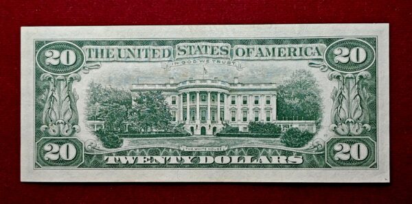 United States (USA) 20 Dollars Federal Reserve U.S. President Andrew Jackson 1963 A (Boston) Banknote - Image 2