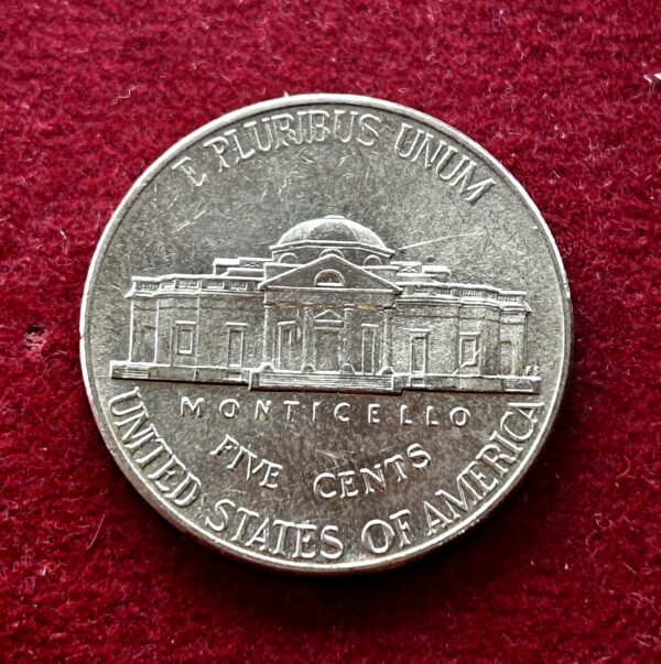 United States (USA) 5 Cents “Jefferson Nickel”  Return to Monticello 2007 Coin P (Mint of Philadelphia) - Image 2