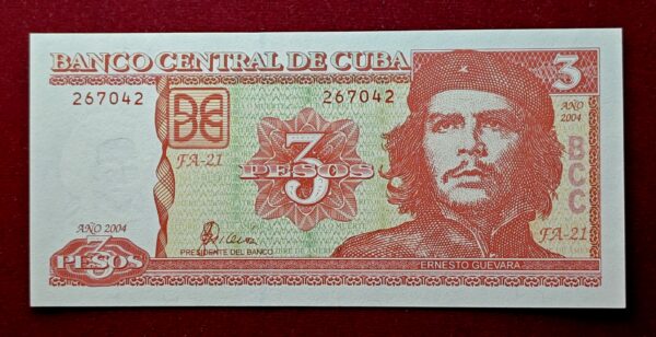 Cuba 3 Pesos Ernesto "Che" Guevara 2004 Banknote