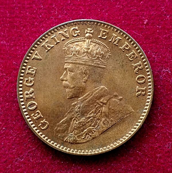 British India 1/4 Anna George V 1930 UNC Coin - Image 2