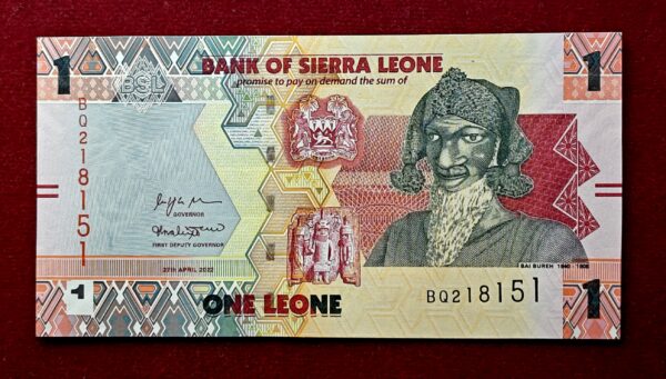 Sierra Leone 1 Leone Bai Bureh 2022 Banknote