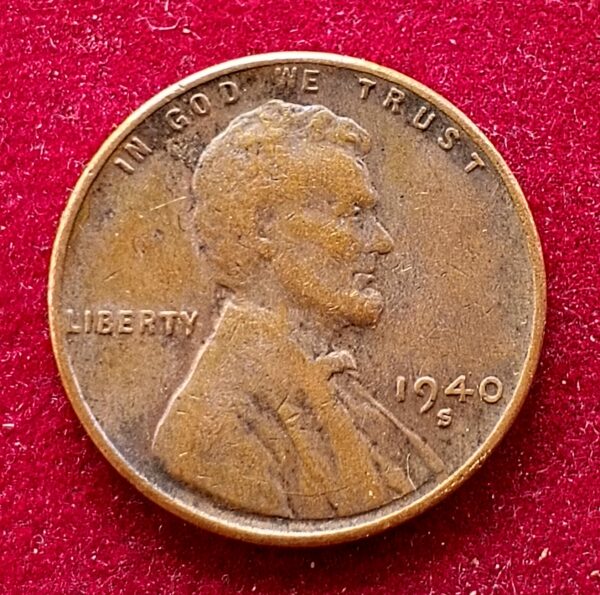 United States (USA) 1 Cent Lincoln Wheat Ears Reverse 1940 Coin