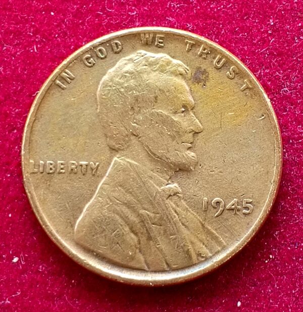 United States (USA) 1 Cent Lincoln Wheat Ears Reverse 1945 Coin