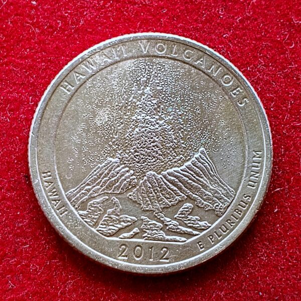 United States (USA) 1/4 Dollar "Washington Quarter" Hawaii Volcanoes 2012 Coin