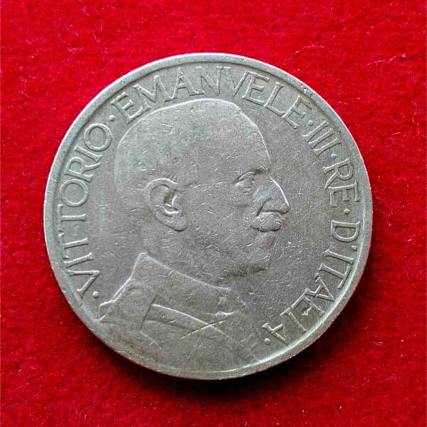 Italy 2 Lire Vittorio Emanuele III 1926 Coin - Image 2